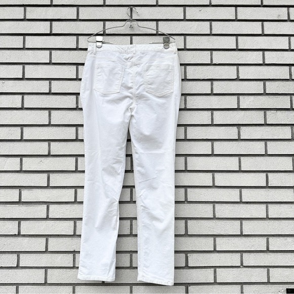 Chico’s Slim Corduroy Pants Ivory White - Picture 7 of 10